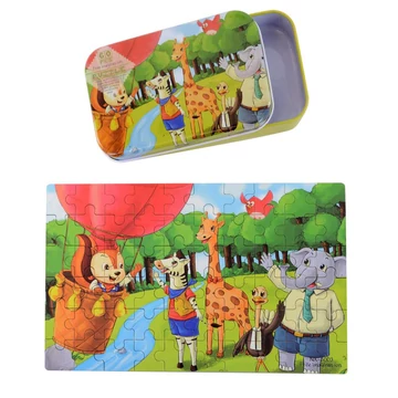 Gyerek puzzle - fém dobozban