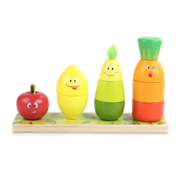 Montessori torony - zöldségek és gyümölcsök