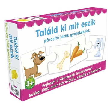 Találd ki mit eszik - párosító játék