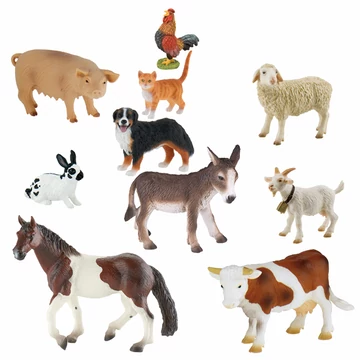 Farmjáték figurák 10 darabos készletben