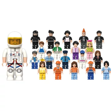 Építőelemek Minifigurák 20 db