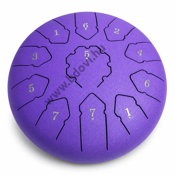 Nyelvdob - 11 hangos, 25 cm (lila)