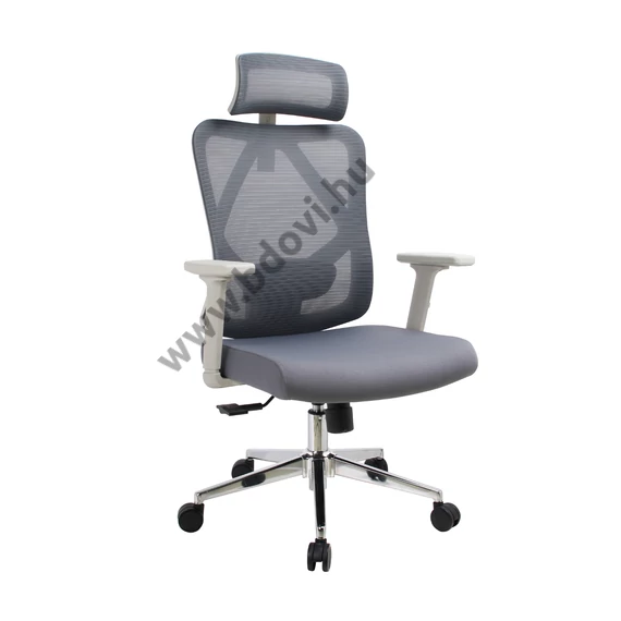 Ergonomikus irodai szék, forgószék, hálós szürke (M-18 GREY)