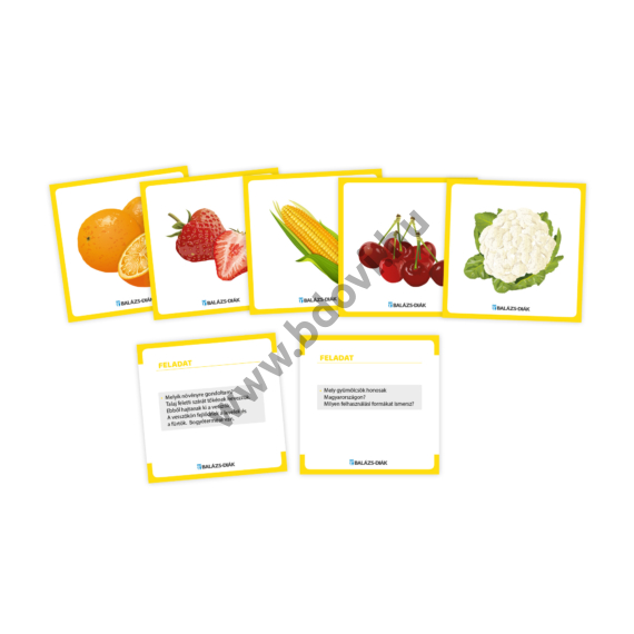 EARL feladatkártya zöldség- gyümölcs