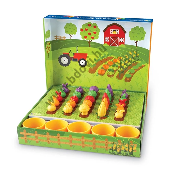 Veggie farm- számoló, szortírozó játék zöldségekkel