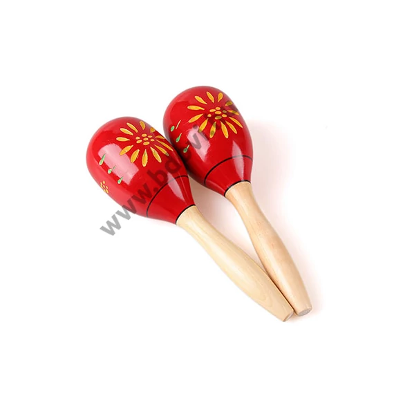 Maracas (virágmintás) - piros - közepes