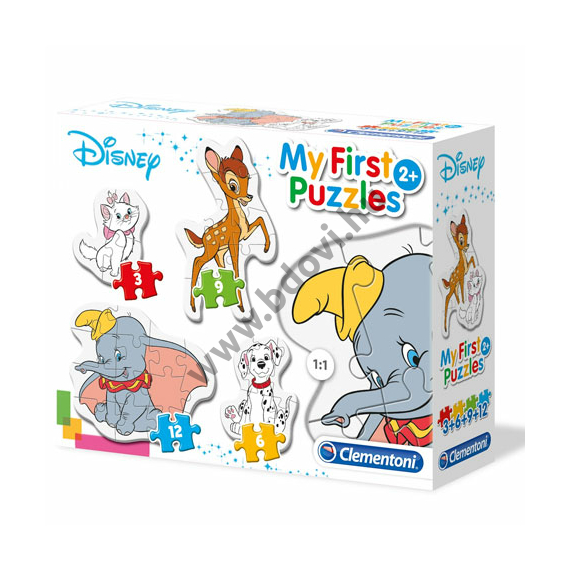Disney állatok 4 az 1-ben puzzle szett