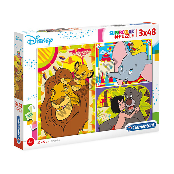 Disney klasszikusok 3 az 1-ben puzzle 3 x 48 db-os