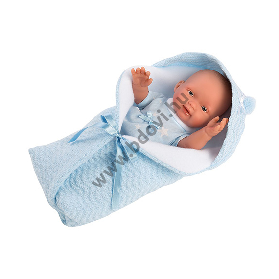 Bebito 26 cm-es fiú baba pólyában