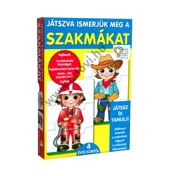 Játszva ismerjük meg a szakmákat társasjáték