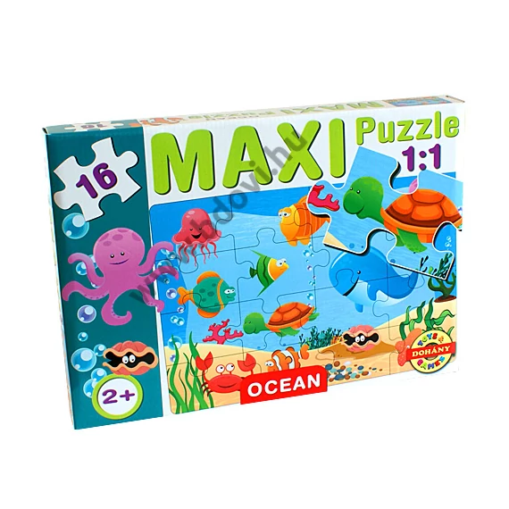 Maxi puzzle - tengeri állatos