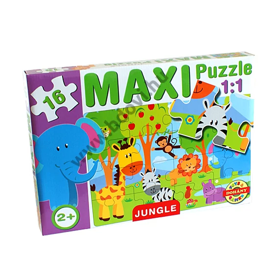 Maxi puzzle - dzsungel állatos