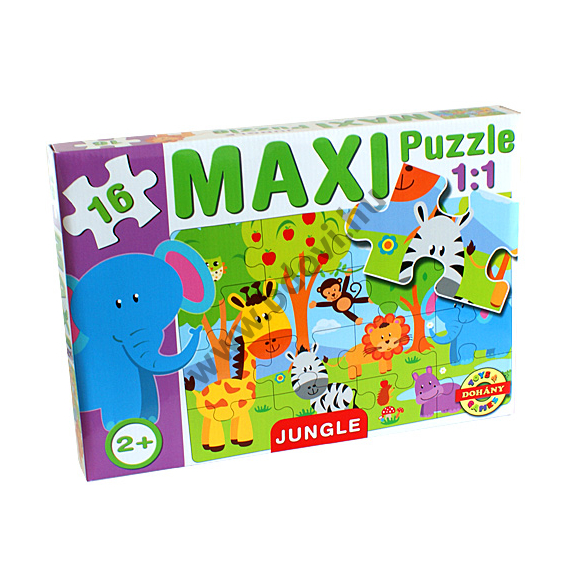 Maxi puzzle - dzsungel állatos