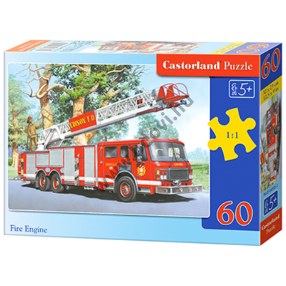 Tűzoltóautó 60db-os puzzle