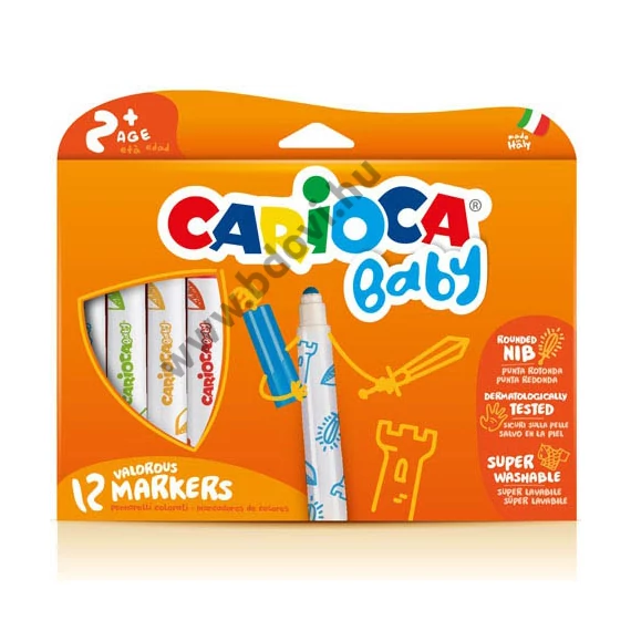 Carioca színes baba filctoll - 12 darabos