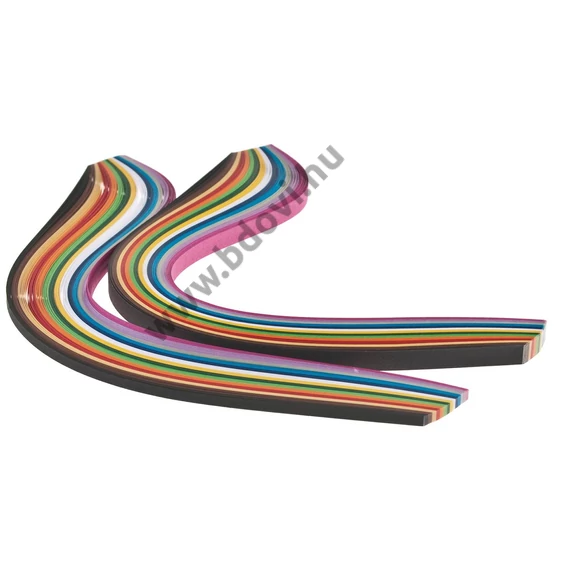 Quilling hajtogatós papírcsíkok, 280 db