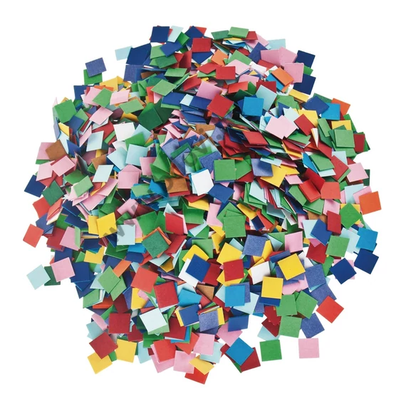 Karton mozaik, kb.10000 db, 1 x 1 cm