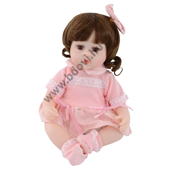 Mila - puhatestű hajas baba, 42 cm
