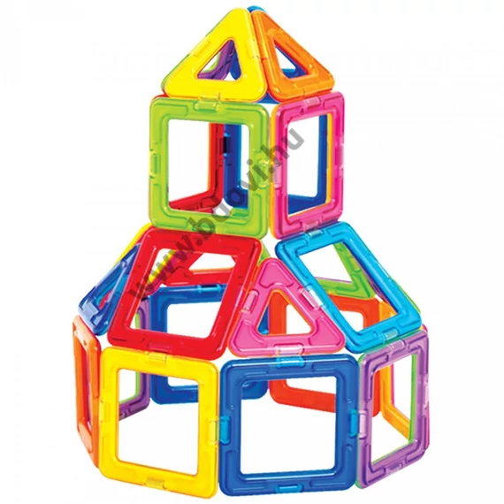 Mágneses Geometriai Építőjáték 30 db-os