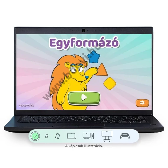 Egyformázó - magyar nyelvű szemvezérlős oktatási szoftver
