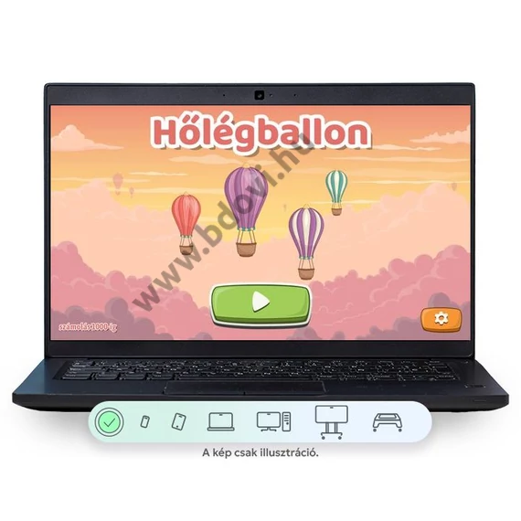 Hőlégballon - matematika oktatási szoftver