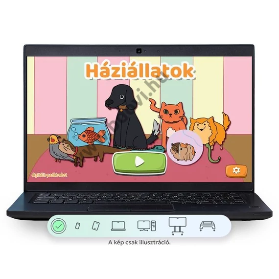 Háziállatok - alsós programozás oktatási szoftver