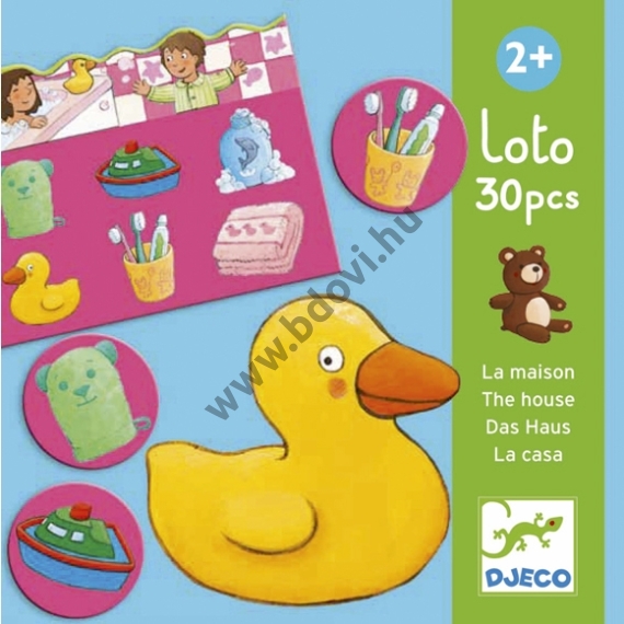 Djeco Lottóház - Lotto - kép és nyelvi asszociációs játék