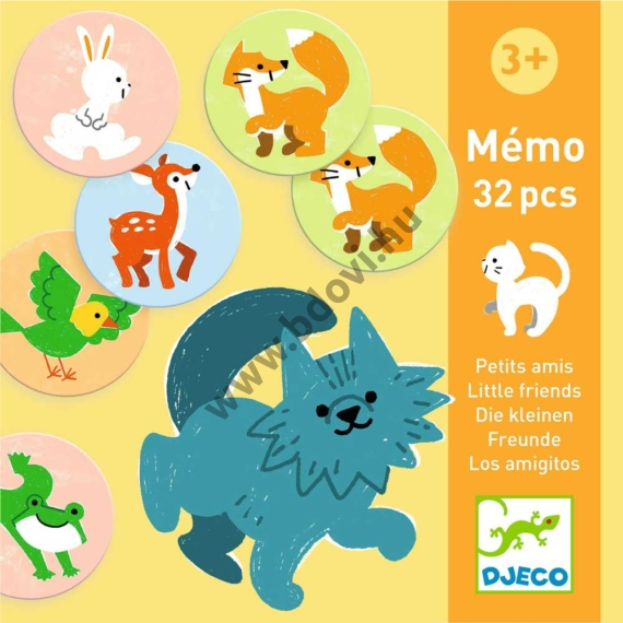 Djeco Memóriajáték - Kis barátok - Memo Little friends