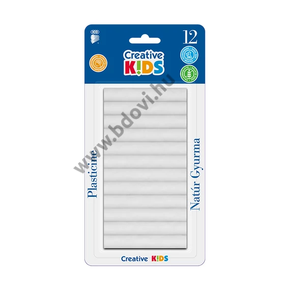 Gyurma ICO Creative Kids natúr 165 g 12 darabos