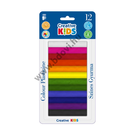 Gyurma ICO Creative Kids színes 165 g 12 darabos