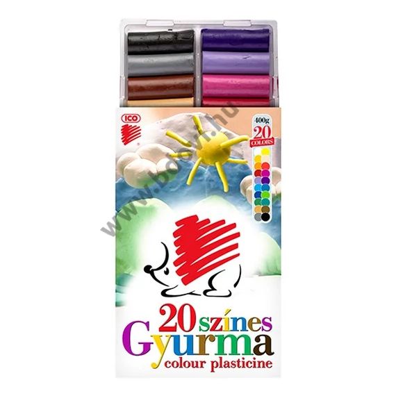 Gyurma ICO Süni színes 400 g 20 darabos