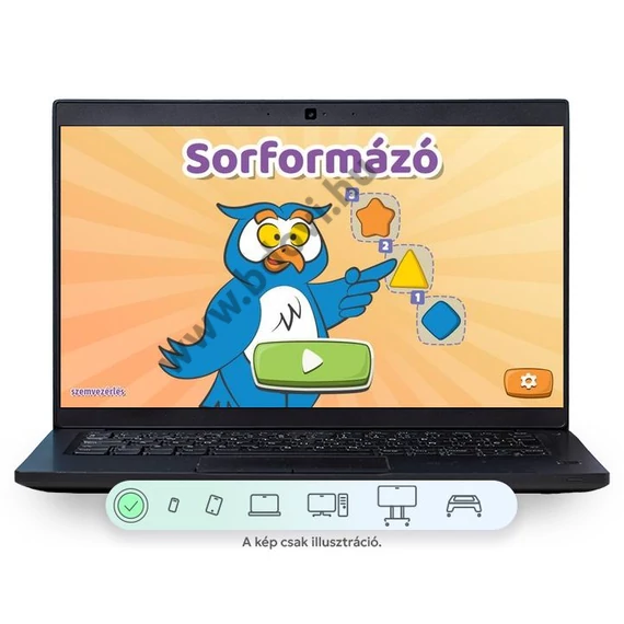 Sorformázó - magyar nyelvű szemvezérlős oktatási szoftver