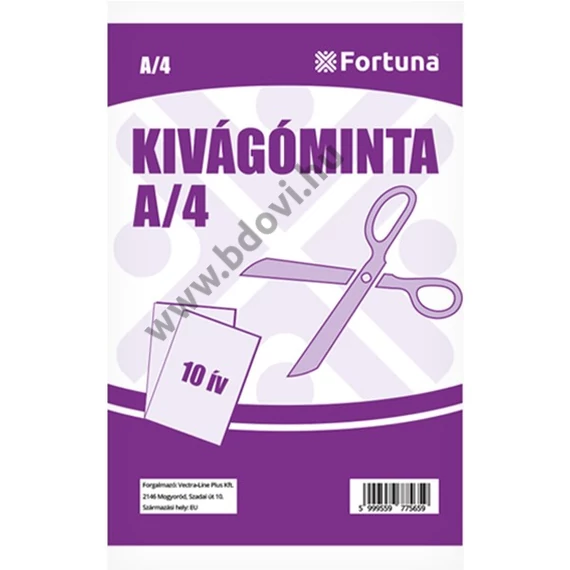 Kivágóminta FORTUNA A/4 10 íves