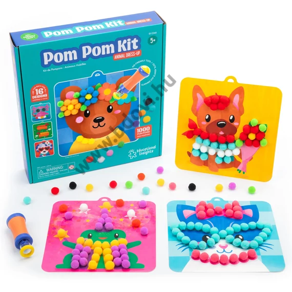 Pom Pom készlet: Állatos öltöztető