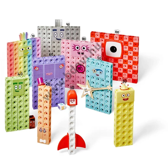 Numberblocks - MathLink kockák tevékenységkészlet – Hősök nullával