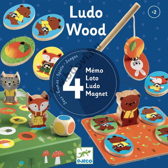 Társasjáték - Négy pajti - Ludo Wood