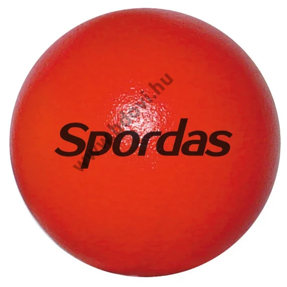 Bőrhatású hablabda 16 cm piros