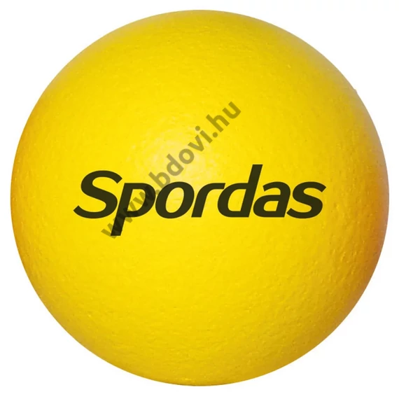 Bőrhatású hablabda 18 cm sárga