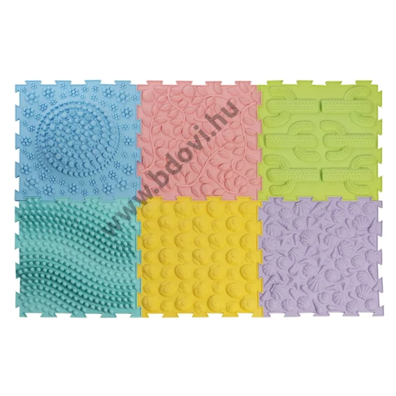 6 db szenzoros masszázs puzzle szőnyeg