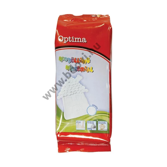 Gyurma OPTIMA modellező gyurma fehér 500 g