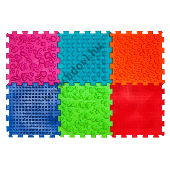 6 elemből álló Puzzle masszázs szőnyeg