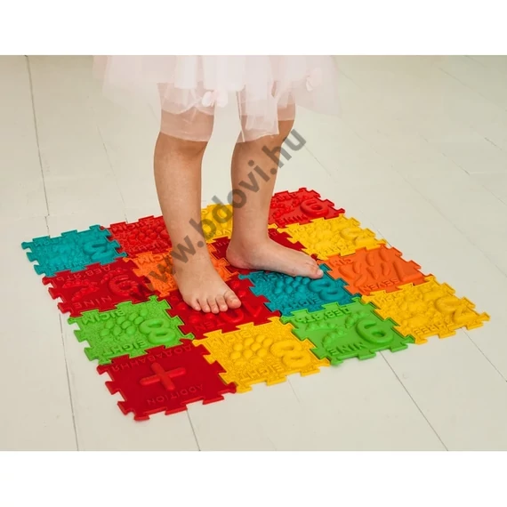 Ortek 32 elemből álló Matematika Puzzle masszázs szőnyeg