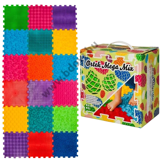 Mega Mix 18 elemből álló puzzle ortopédiai masszázs szőnyeg