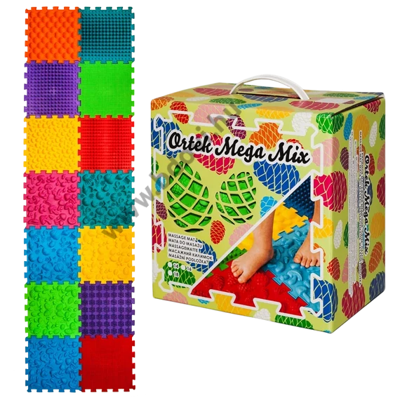 Mega Mix 14 elemből álló puzzle ortopédiai masszázs szőnyeg