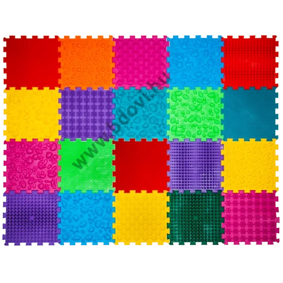 Puzzle Mix 20 elemből álló ortopédiai masszázs szőnyeg