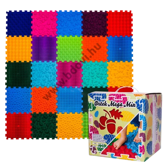 Puzzle Mix 25 elemből álló ortopédiai masszázs szőnyeg