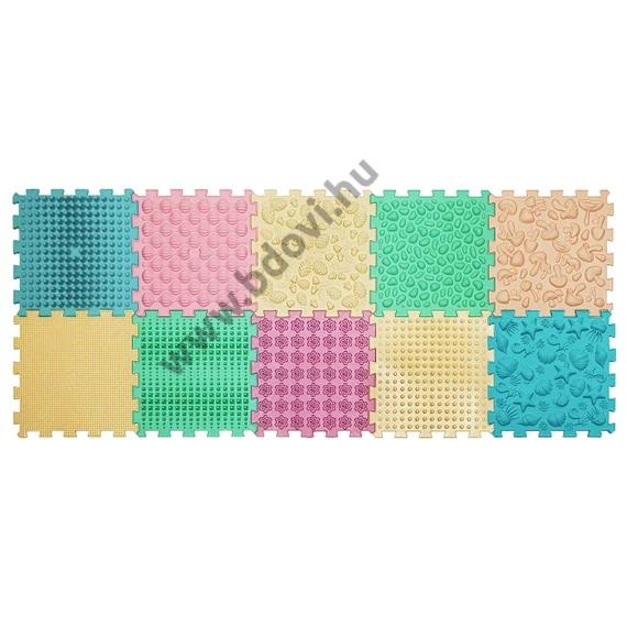 Puzzle Mix Pasztell 10 darabos masszázs szőnyeg