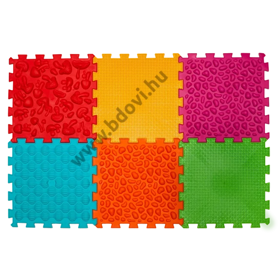 Mix Puzzle 6 elemből álló masszázs szőnyeg PUHA