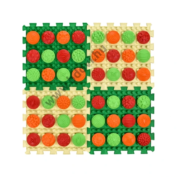 Mix Puzzle 4 elemből álló masszázs szőnyeg + 4 készlet „Minta” modul-rész