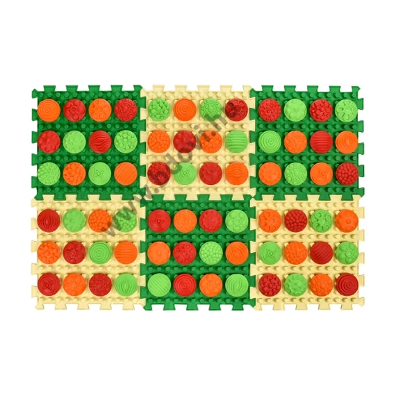 Mix Puzzle 6 elemből álló masszázs szőnyeg + 6 készlet „Minta” modul-rész
